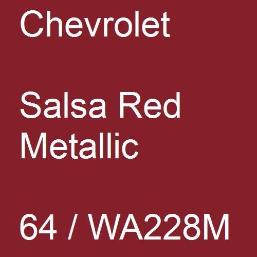 Chevrolet, Salsa Red Metallic, 64 / WA228M.